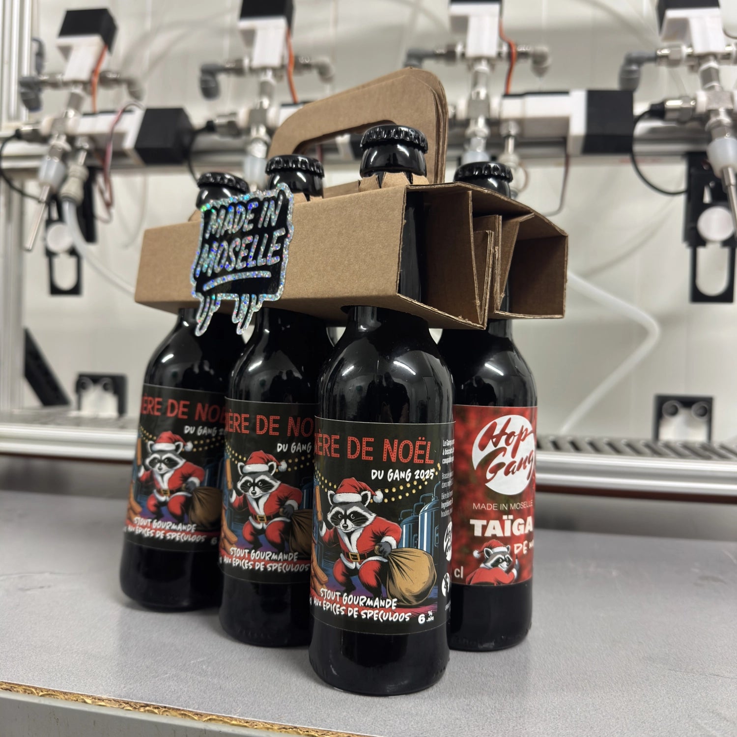 Pack de Noël : 3 Bières de Noël + 3 Taiga de Noël + 1 Sticker offert