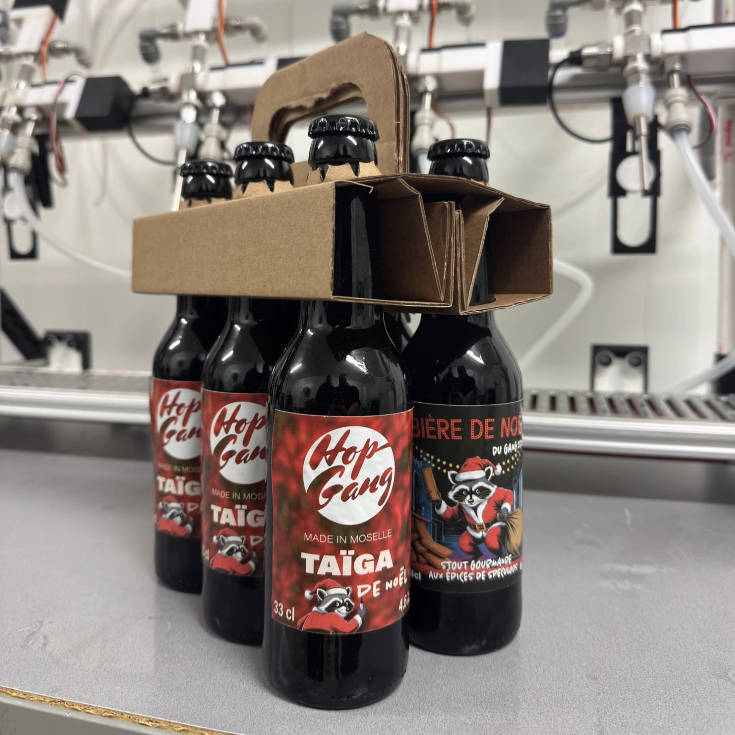 Pack de Noël : 3 Bières de Noël + 3 Taiga de Noël + 1 Sticker offert